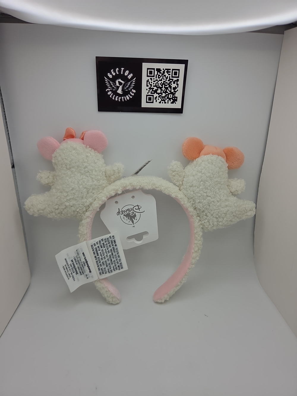 Disney Plush Ghost Headband with Cream, Pink and Peach Accents - Picture 3 of 3